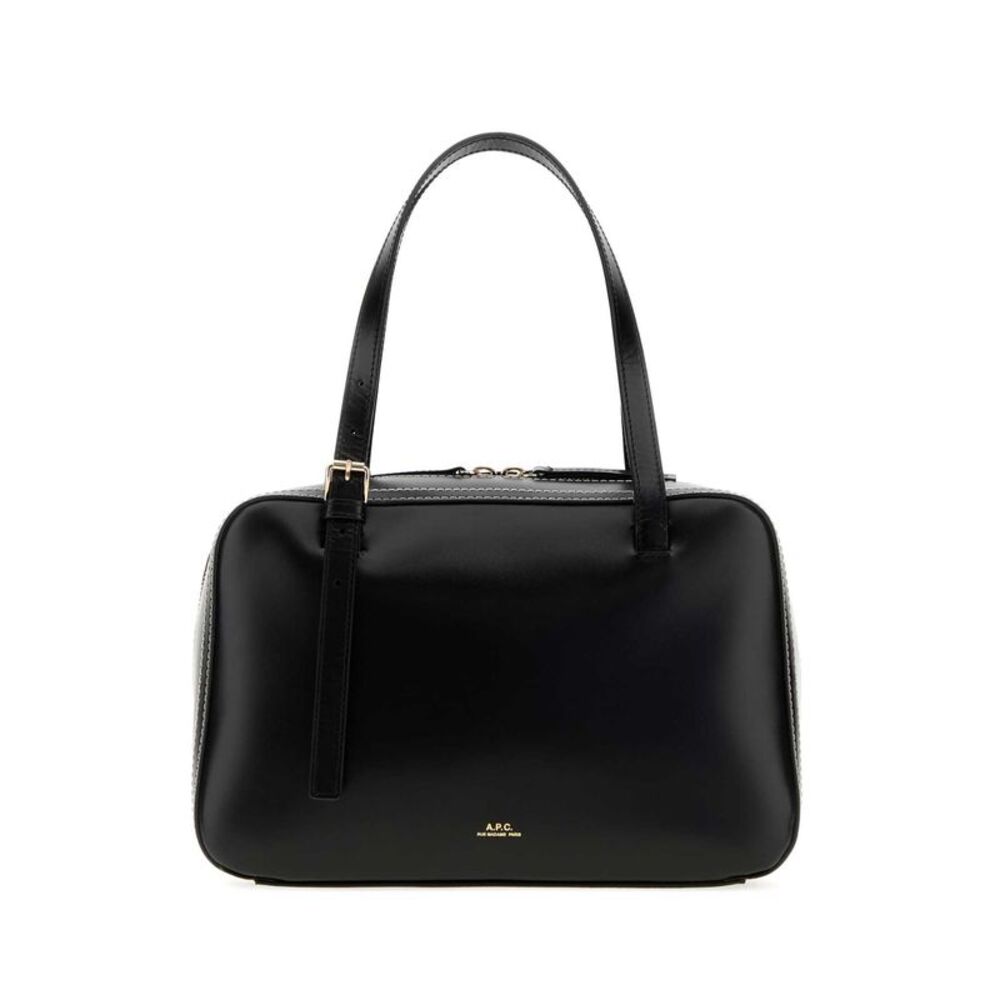 A.P.C. Women Black Leather Virginie Handbag